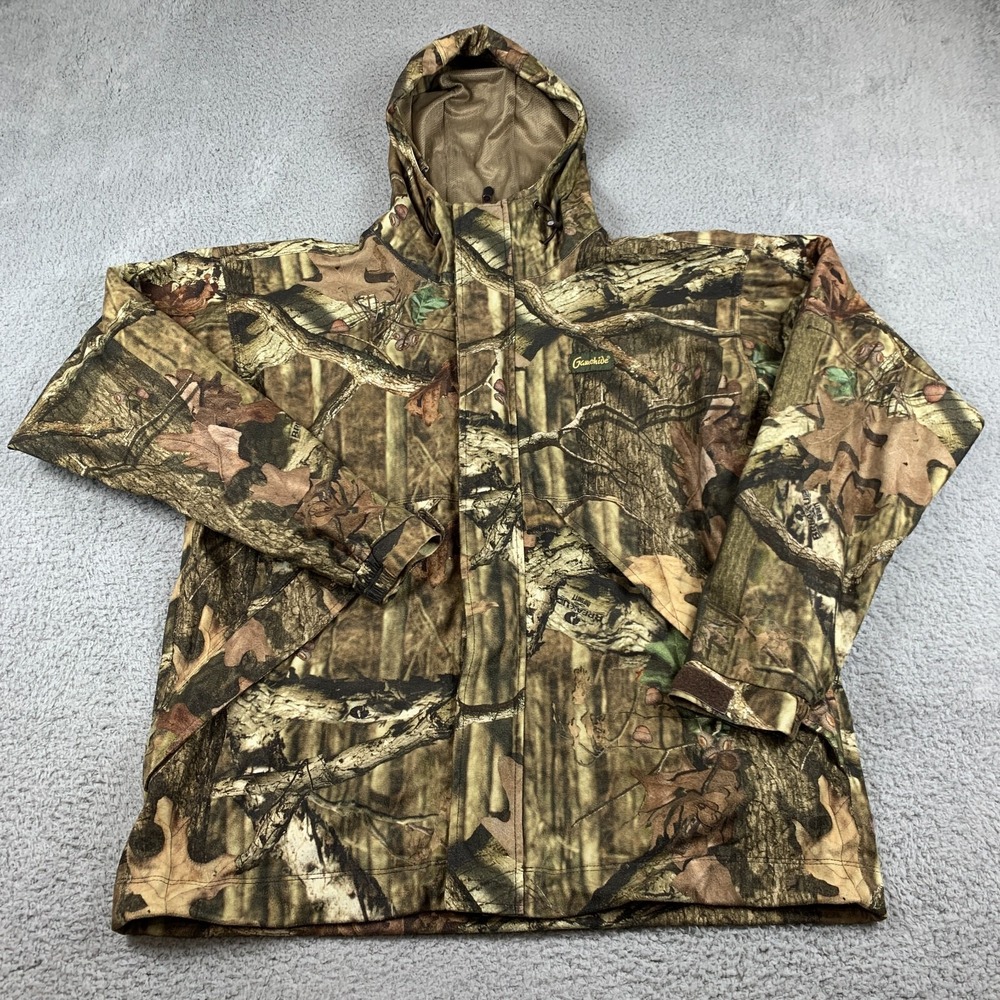 Gamehide Mossy Oak Break-Up‎ Infinity Hunting Jacket Mens Large Camo Hooded Zip